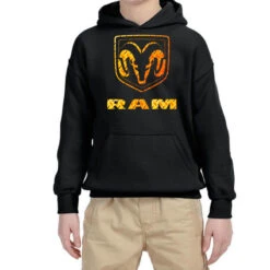 R A M Car Youth Hoodie