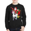 Christmas Santa Elf Riding Unicorn Xmas Magical Ra Youth Sweatshirt 2 Christmas Santa Elf Riding Unicorn Xmas Magical Ra Youth Sweatshirt -Kids Tshirts Zone pmd.2526174279.52.25065794.s3.1 front black2 ffffff none x0y0 169 800x800 1
