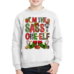 I'm The Sassy On The Elf Youth Sweatshirt