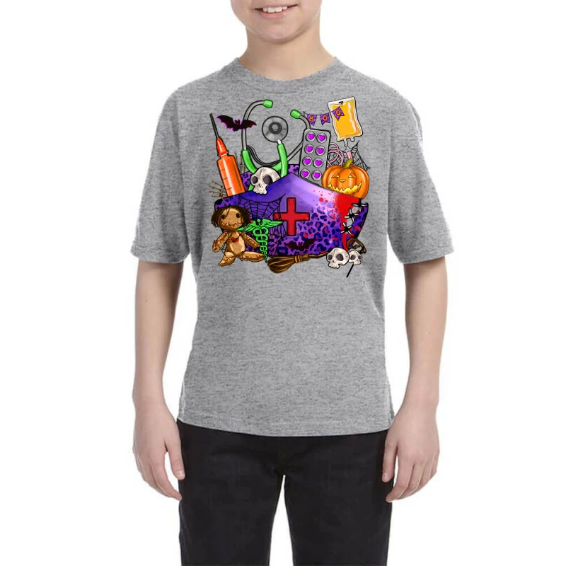 Zombie Nurse Halloween Youth Tee 3 Zombie Nurse Halloween Youth Tee