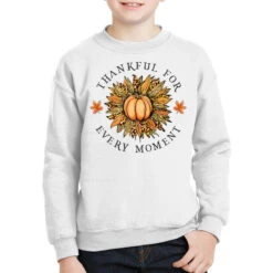 Thankful For Every Moment Sublimation Youth Sweatshirt