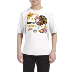 Happy Turkey Day Sublimation Youth Tee