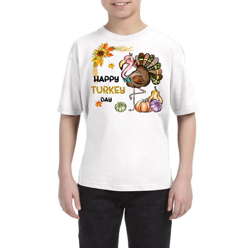 Happy Turkey Day Sublimation Youth Tee 3 Happy Turkey Day Sublimation Youth Tee