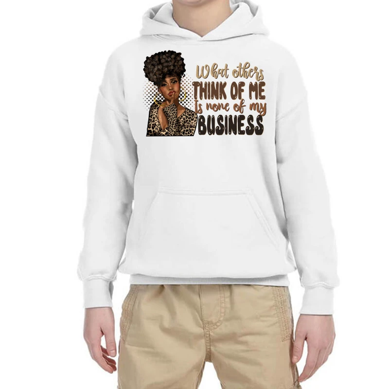 Afro Woman Boss Lady Quotes Youth Hoodie 3 Afro Woman Boss Lady Quotes Youth Hoodie