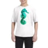 Blue Seahorse Youth Tee -Kids Tshirts Zone pmd.2526573320.37.25093675.s3.1 front white2 ffffff none x21y0 87 800x800 1