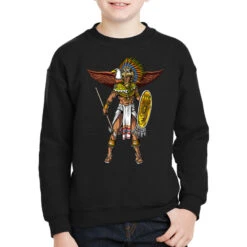 Aztec Eagle Warrior Native Mexican Indian Youth Sweatshirt