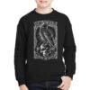 Edgar Allen Poe The Raven Nevermore Youth Sweatshirt -Kids Tshirts Zone pmd.2526620844.52.25094717.s3.1 front black2 ffffff none x23y0 123 800x800 1