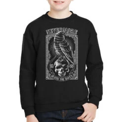 Edgar Allen Poe The Raven Nevermore Youth Sweatshirt