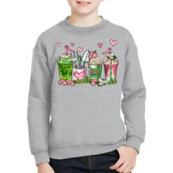 Botanic Coffee Cups Youth Sweatshirt