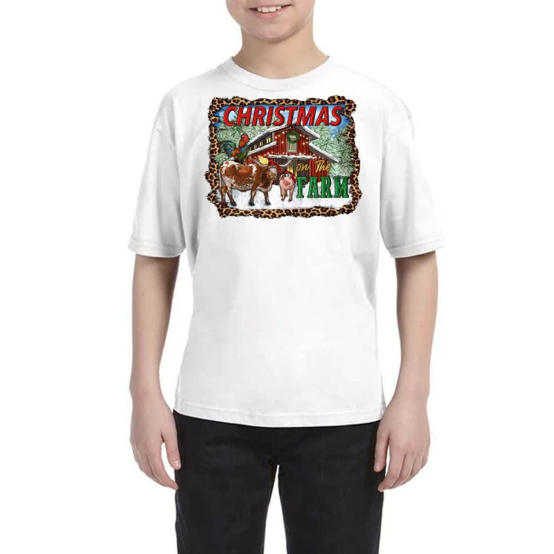 Christmas On The Farm Youth Tee 3 Christmas On The Farm Youth Tee