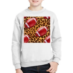Western Football Seamless Pattern Youth Sweatshirt