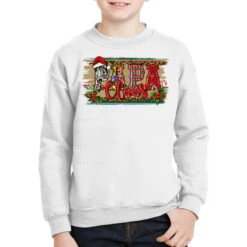 Christmas Western Papa Claus Youth Sweatshirt