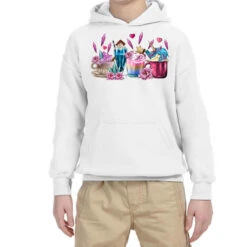 Unicorn Coffee Cups Youth Hoodie