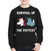 Survival Of The Fattest Youth Sweatshirt -Kids Tshirts Zone pmd.2526884645.52.25091462.s3.1 front black2 ffffff none x0y0 169 800x800 1