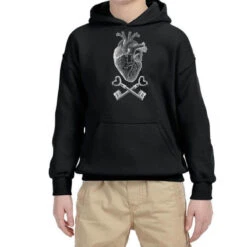 Keyhole Pirate Heart Youth Hoodie