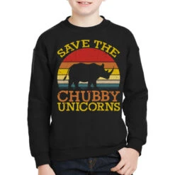 Save The Chubby Unicorns (2) Youth Sweatshirt