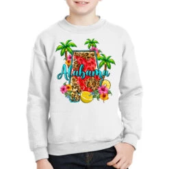 Summer Alabama Map Youth Sweatshirt