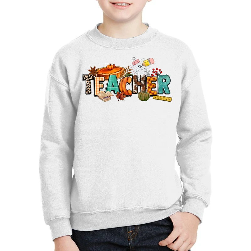 Fall Teacher Youth Sweatshirt 3 Fall Teacher Youth Sweatshirt