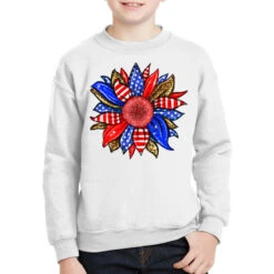America Sunflower Youth Sweatshirt