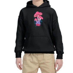 Mushroom And Crystals Youth Hoodie